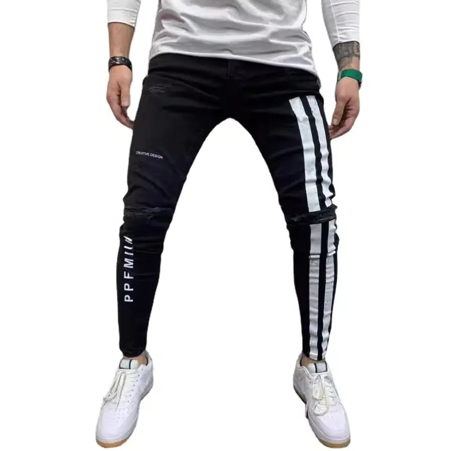 Men's Stretch Slim Fit Ripped Denim Jeans (Amazon)