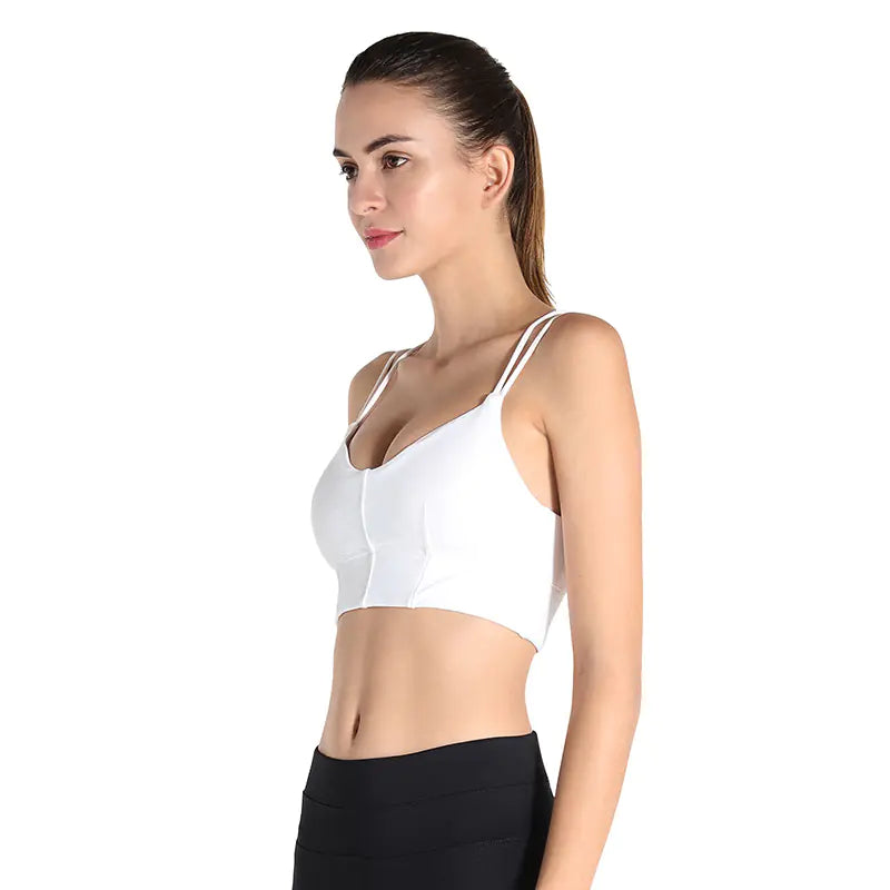Cross-Back Sports Bra for Yoga and Fitness