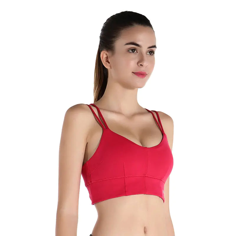 Cross-Back Sports Bra for Yoga and Fitness