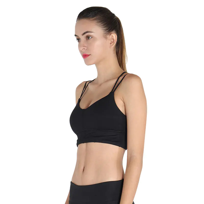 Cross-Back Sports Bra for Yoga and Fitness