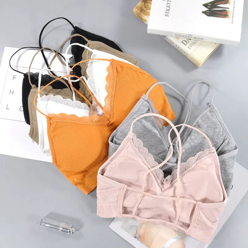 Thin Cross Back Yoga Sports Bra