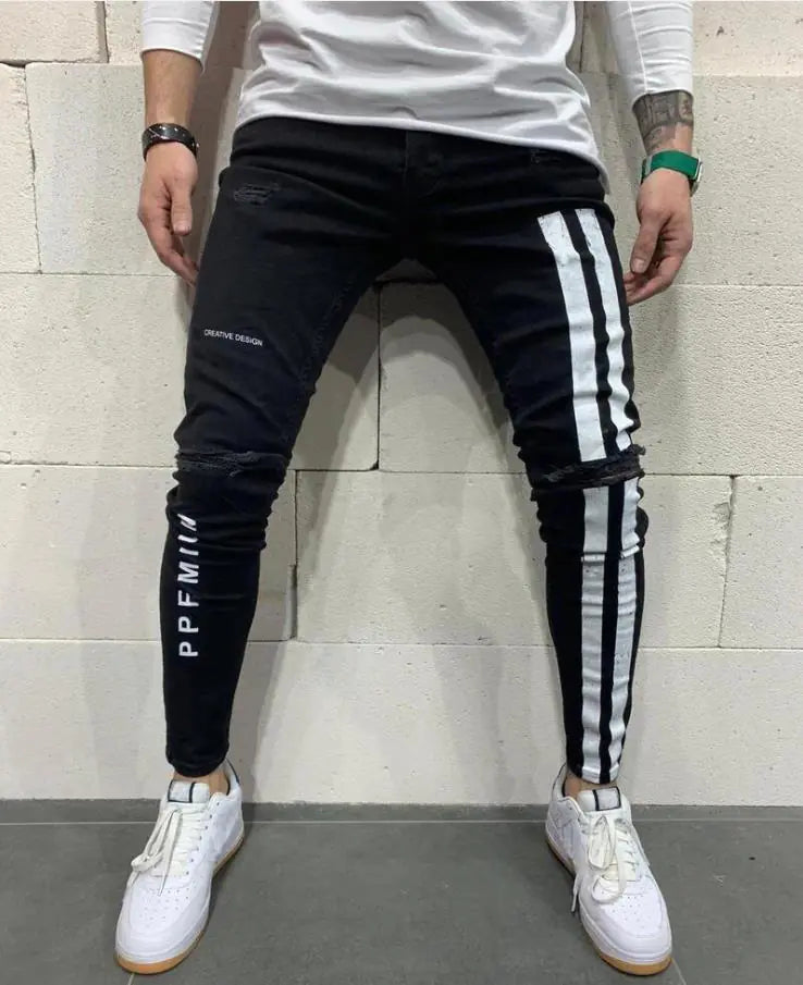 Men's Stretch Slim Fit Ripped Denim Jeans (Amazon)